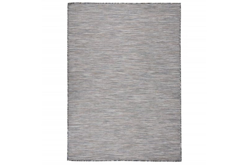Ulkomatto Flatweave 200x280 cm ruskea ja musta - Musta - Kodintekstiilit & matot - Matto - Ulkomatto