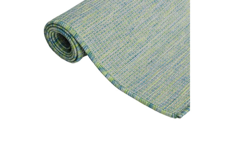 Ulkomatto Flatweave 200x280 cm turkoosi - Turkoosi - Ulkomatto