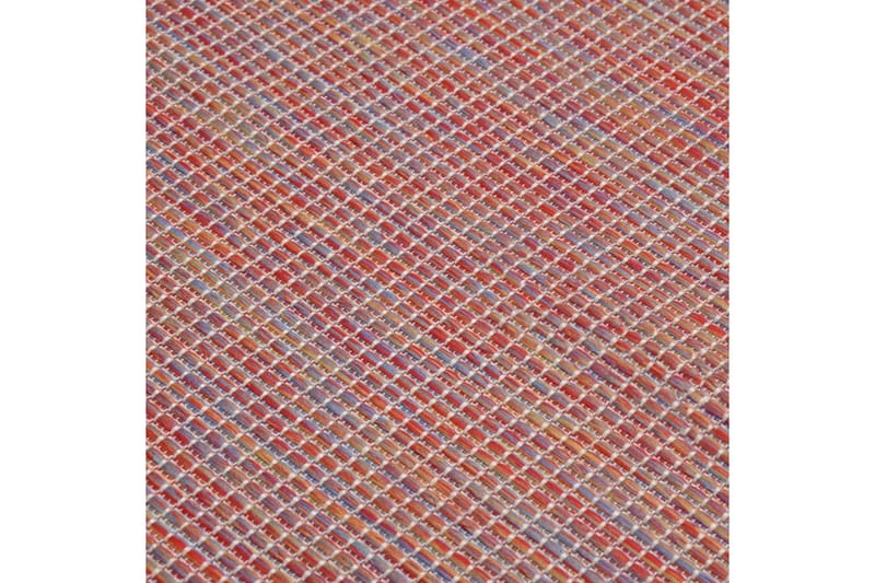 Ulkomatto Flatweave 200x280 cm punainen - Punainen - Ulkomatto