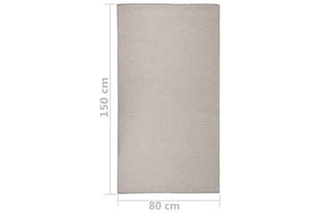 Ulkomatto Flatweave 80x150 cm harmaanruskea - Taupe - Kodintekstiilit & matot - Matto - Ulkomatto