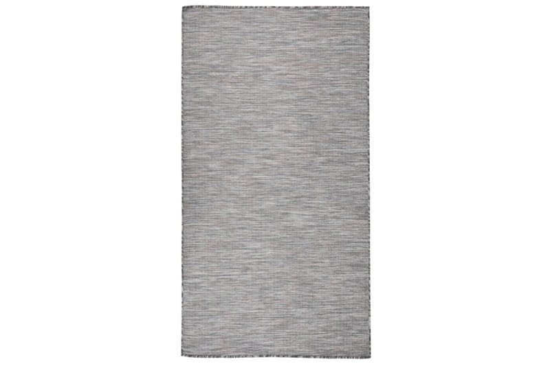 Ulkomatto Flatweave 80x150 cm ruskea ja musta - Musta - Kodintekstiilit & matot - Matto - Ulkomatto