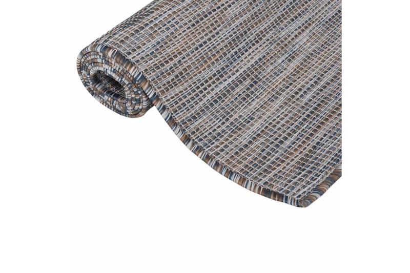 Ulkomatto Flatweave 80x150 cm ruskea ja musta - Musta - Kodintekstiilit & matot - Matto - Ulkomatto