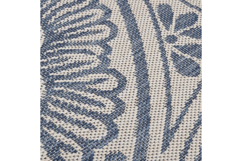 Ulkomatto Flatweave 80x150 cm sininen kuvio - Sininen - Kodintekstiilit & matot - Matto - Ulkomatto