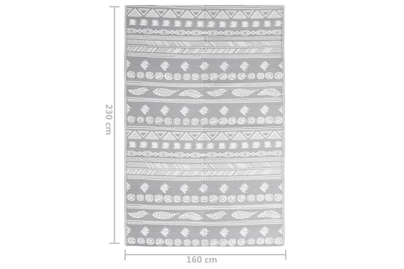 Ulkomatto harmaa 160x230 cm PP - Harmaa - Kodintekstiilit & matot - Matto - Ulkomatto