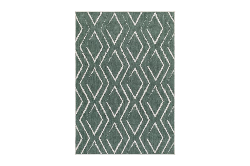 Ulkomatto Havanna Romb 160x230 cm Vihreä - Vihreä - Kodintekstiilit & matot - Matto - Ulkomatto