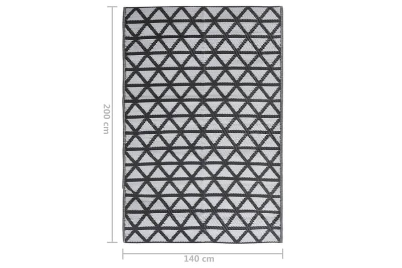 Ulkomatto musta 140x200 cm PP - Musta - Kodintekstiilit & matot - Matto - Ulkomatto