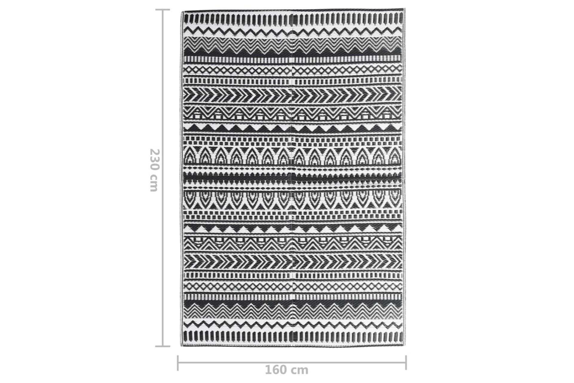 Ulkomatto musta 160x230 cm PP - Musta - Kodintekstiilit & matot - Matto - Ulkomatto