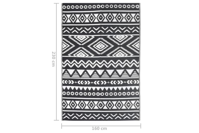 Ulkomatto musta 160x230 cm PP - Musta - Kodintekstiilit & matot - Matto - Ulkomatto
