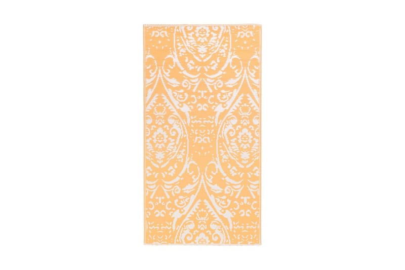 Ulkomatto oranssi ja valkoinen 80x150 cm PP - Kodintekstiilit & matot - Matto - Ulkomatto