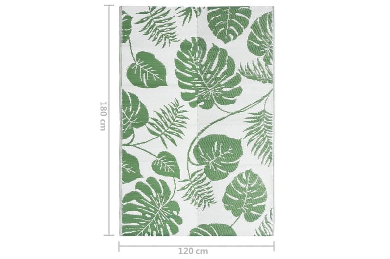 Ulkomatto vihreä 120x180 cm PP - Vihreä - Kodintekstiilit & matot - Matto - Ulkomatto