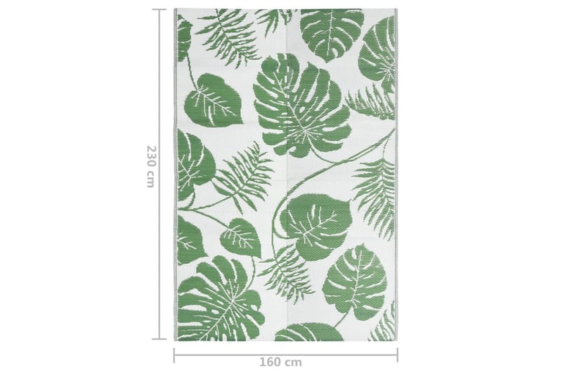 Ulkomatto vihreä 160x230 cm PP - Vihreä - Kodintekstiilit & matot - Matto - Ulkomatto