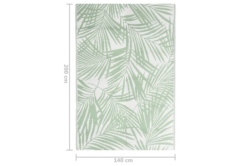 Ulkomatto vihreä 140x200 cm PP - Vihreä - Kodintekstiilit & matot - Matto - Ulkomatto
