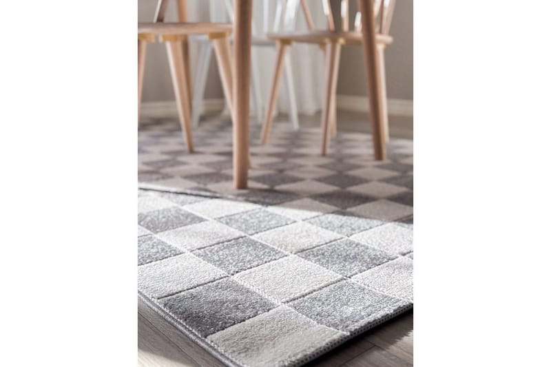 Wiltonmatto Hawaii Chess 200x200 cm, Harmaa - 200x200 cm, Harmaa - Kodintekstiilit & matot - Matto - Ulkomatto
