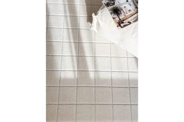 Wiltonmatto Hawaii Chess 200x200 cm, Kerma, Kermanvärinen - 200x200 cm, Kerma, Kermanvärinen - Kodintekstiilit & matot - Matto - Ulkomatto