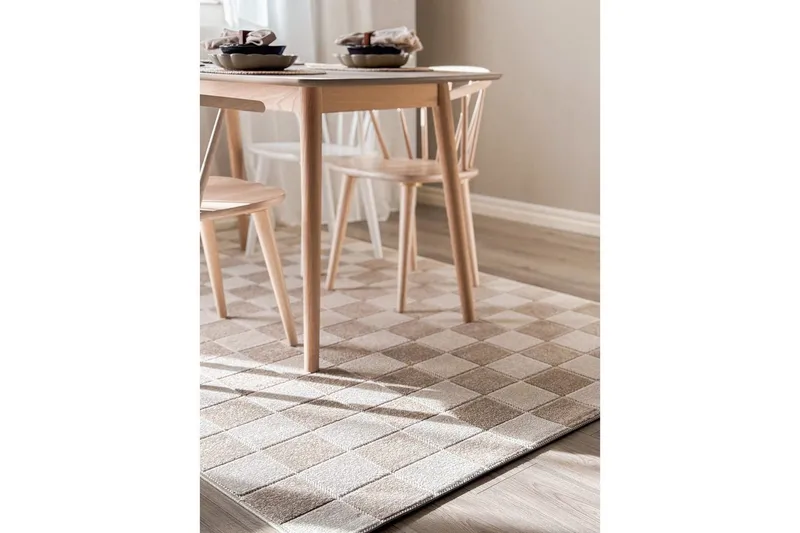 Wiltonmatto Hawaii Chess 200x200 cm, Pellava - 200x200 cm, Pellava - Kodintekstiilit & matot - Matto - Ulkomatto
