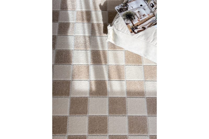 Wiltonmatto Hawaii Chess 200x200 cm, Pellava - 200x200 cm, Pellava - Kodintekstiilit & matot - Matto - Ulkomatto