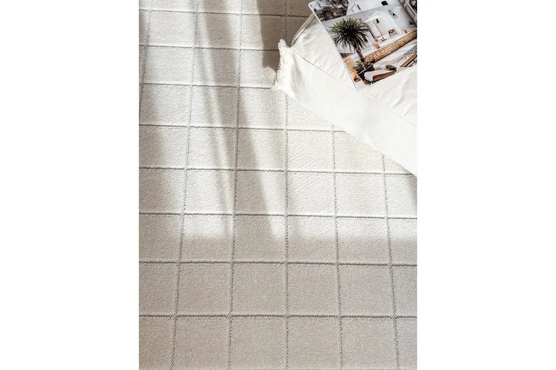 Wiltonmatto Hawaii Chess 240x240 cm, Kerma, Kermanvärinen - 240x240 cm, Kerma, Kermanvärinen - Kodintekstiilit & matot - Matto - Ulkomatto