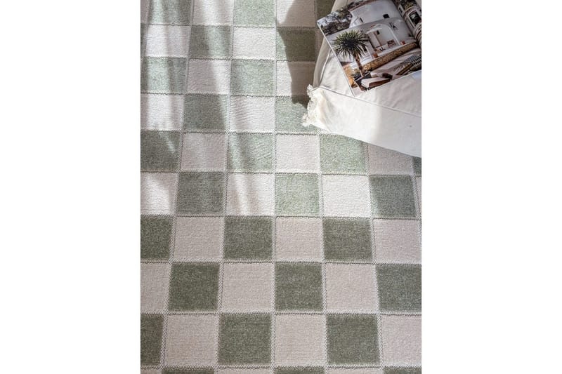 Wiltonmatto Hawaii Chess 240x240 cm, Vihreä - 240x240 cm, Vihreä - Kodintekstiilit & matot - Matto - Ulkomatto