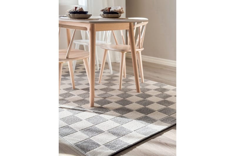 Wiltonmatto Hawaii Chess 280x280 cm, Harmaa - 280x280 cm, Harmaa - Kodintekstiilit & matot - Matto - Ulkomatto