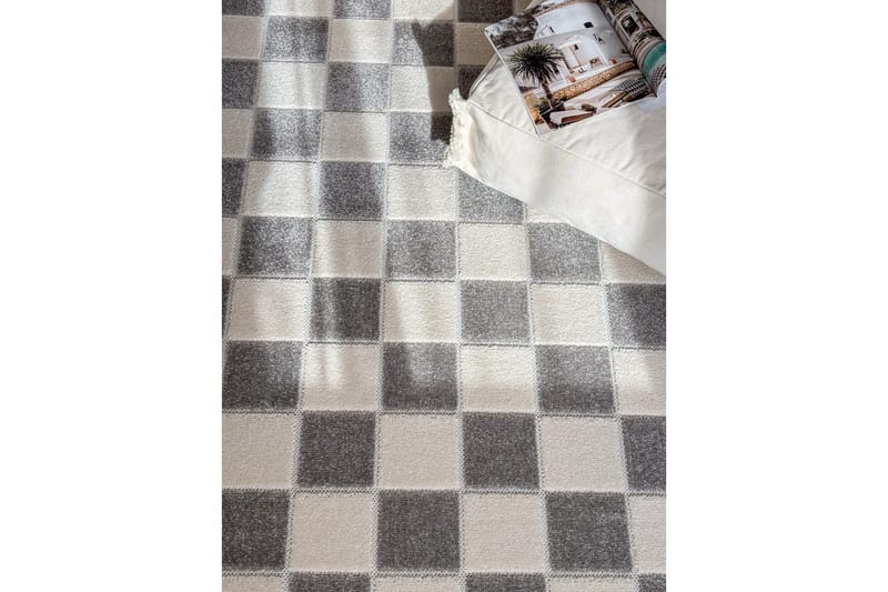 Wiltonmatto Hawaii Chess 280x280 cm, Harmaa - 280x280 cm, Harmaa - Kodintekstiilit & matot - Matto - Ulkomatto
