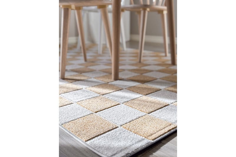 Wiltonmatto Hawaii Chess 280x280 cm, Keltainen - 280x280 cm, Keltainen - Kodintekstiilit & matot - Matto - Ulkomatto