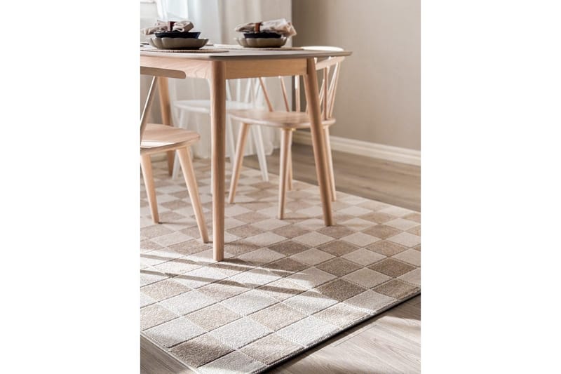 Wiltonmatto Hawaii Chess 280x280 cm, Pellava - 280x280 cm, Pellava - Kodintekstiilit & matot - Matto - Ulkomatto