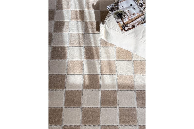 Wiltonmatto Hawaii Chess 280x280 cm, Pellava - 280x280 cm, Pellava - Kodintekstiilit & matot - Matto - Ulkomatto