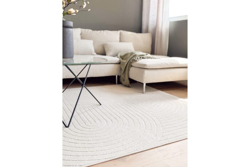 Wiltonmatto Hawaii Muoto 160x230 cm, Kerma, Kermanvärinen - 160x230 cm, Kerma, Kermanvärinen - Kodintekstiilit & matot - Matto - Ulkomatto
