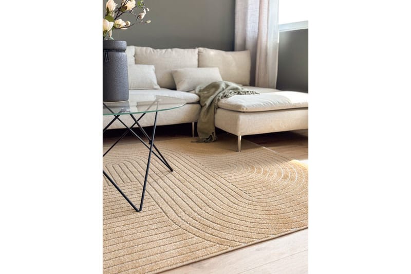 Wiltonmatto Hawaii Muoto 200x200 cm, Keltainen - 200x200 cm, Keltainen - Kodintekstiilit & matot - Matto - Ulkomatto