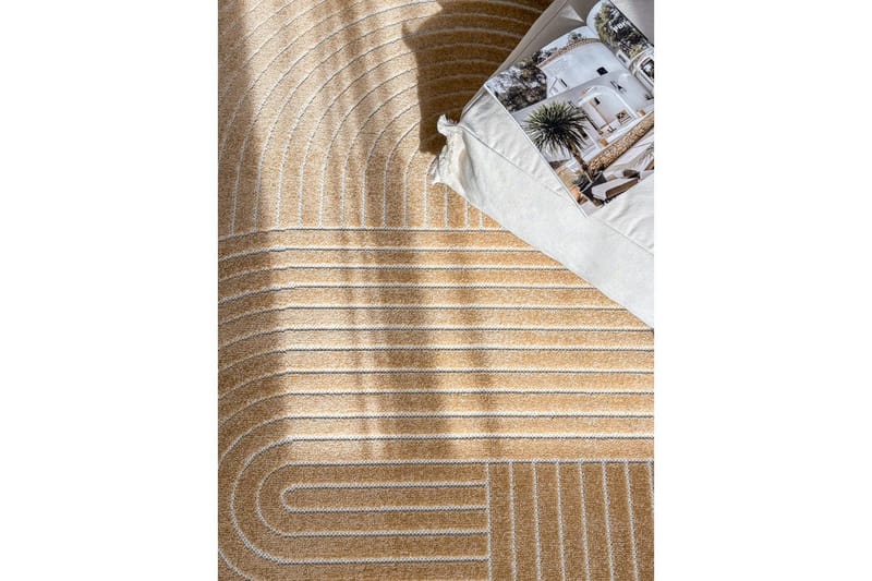 Wiltonmatto Hawaii Muoto 240x240 cm, Keltainen - 240x240 cm, Keltainen - Kodintekstiilit & matot - Matto - Ulkomatto