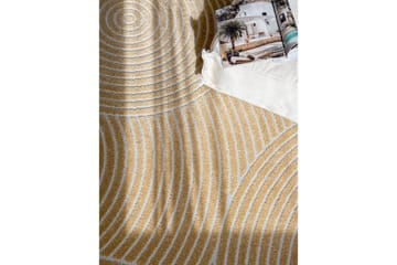Wiltonmatto Hawaii Trend 200x200 cm, Keltainen - 200x200 cm, Keltainen - Kodintekstiilit & matot - Matto - Ulkomatto