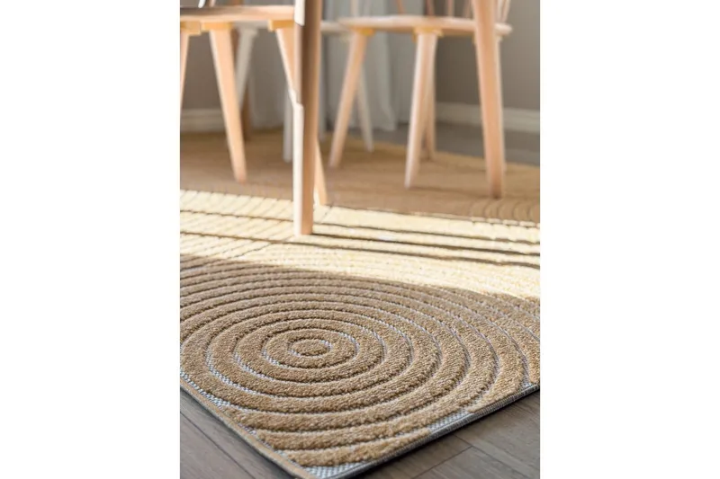 Wiltonmatto Hawaii Trend 200x200 cm, Keltainen - 200x200 cm, Keltainen - Kodintekstiilit & matot - Matto - Ulkomatto