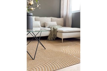 Wiltonmatto Hawaii Trend 200x200 cm, Keltainen - 200x200 cm, Keltainen - Kodintekstiilit & matot - Matto - Ulkomatto