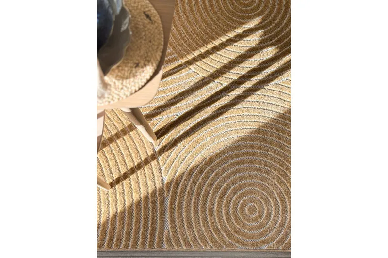 Wiltonmatto Hawaii Trend 200x200 cm, Keltainen - 200x200 cm, Keltainen - Kodintekstiilit & matot - Matto - Ulkomatto