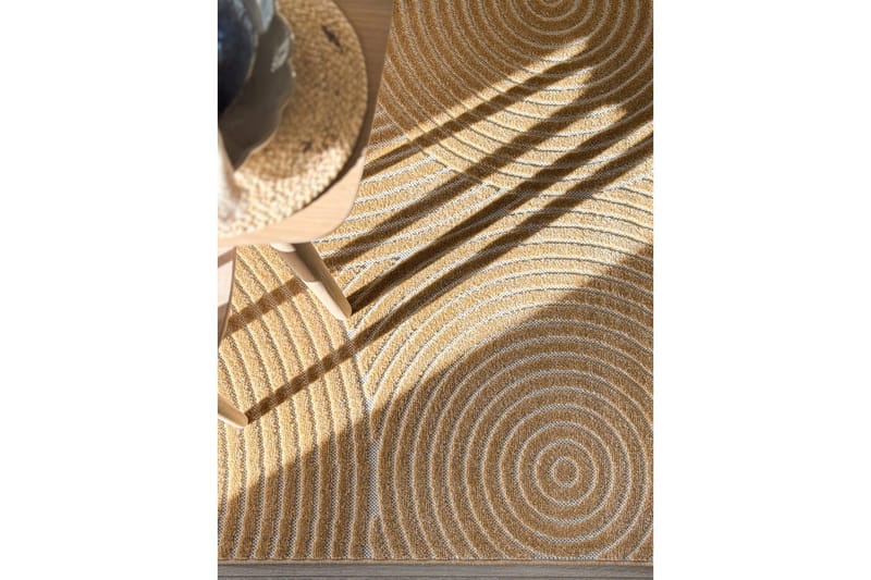Wiltonmatto Hawaii Trend 200x200 cm, Keltainen - 200x200 cm, Keltainen - Kodintekstiilit & matot - Matto - Ulkomatto