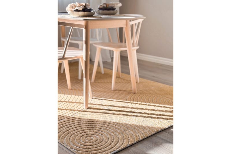 Wiltonmatto Hawaii Trend 200x200 cm, Keltainen - 200x200 cm, Keltainen - Kodintekstiilit & matot - Matto - Ulkomatto