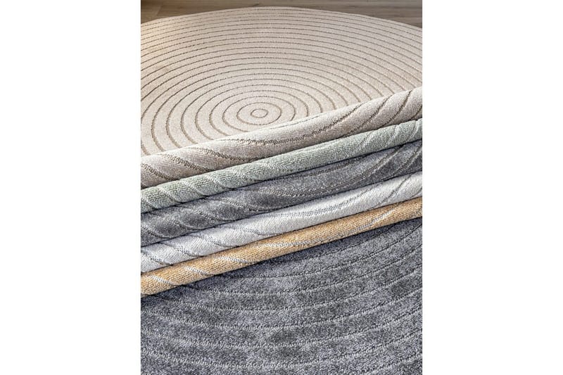 Wiltonmatto Hawaii Ympyrä 200x200 cm, Harmaa - 200x200 cm, Harmaa - Kodintekstiilit & matot - Matto - Pyöreät matot