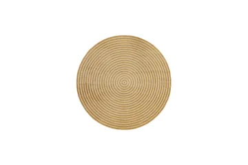 Wiltonmatto Hawaii Ympyrä 200x200 cm, Keltainen