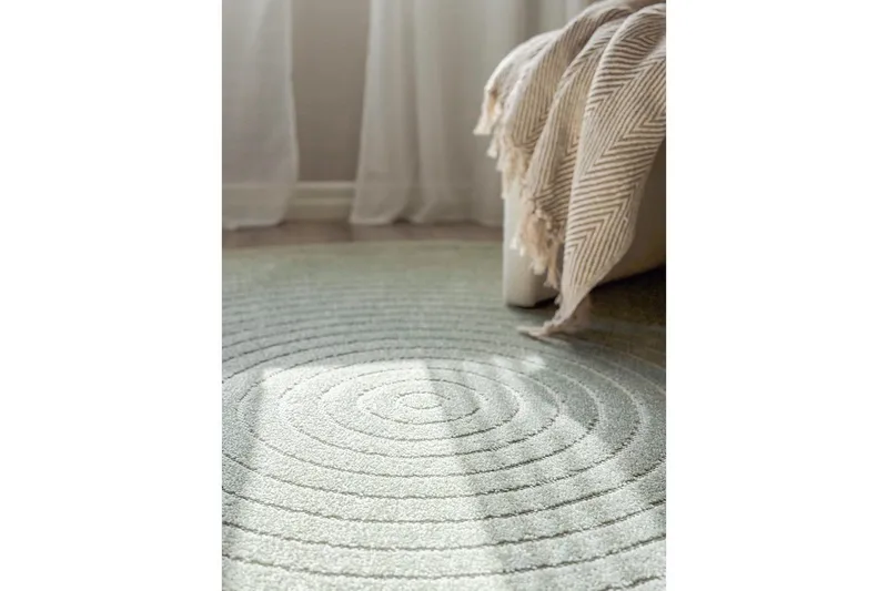 Wiltonmatto Hawaii Ympyrä 200x200 cm, Vihreä - 200x200 cm, Vihreä - Kodintekstiilit & matot - Matto - Ulkomatto