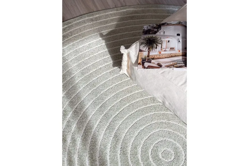 Wiltonmatto Hawaii Ympyrä 280x280 cm, Vihreä - 280x280 cm, Vihreä - Kodintekstiilit & matot - Matto - Ulkomatto