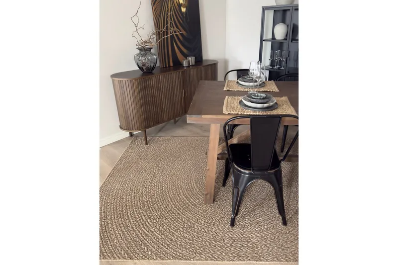 Wiltonmatto Natural Circle 200x290 cm - 200x290 cm - Kodintekstiilit & matot - Matto - Ulkomatto