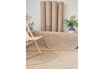 Wiltonmatto Natural Sun 160x160 cm - 160x160 cm - Kodintekstiilit & matot - Matto - Ulkomatto