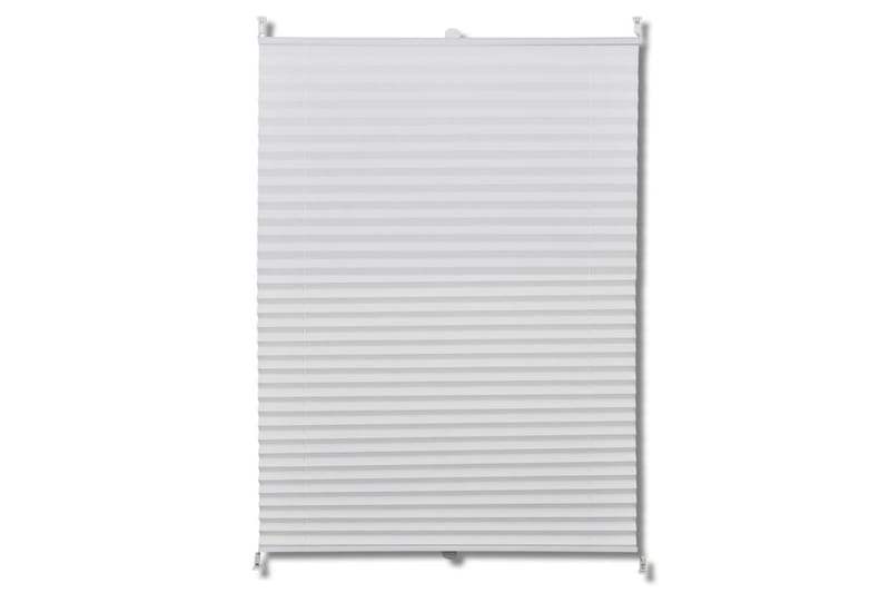 Plisse Kaihdin 80x125cm Valkoinen Laskosverhot - Valkoinen - Kodintekstiilit & matot - Verhot