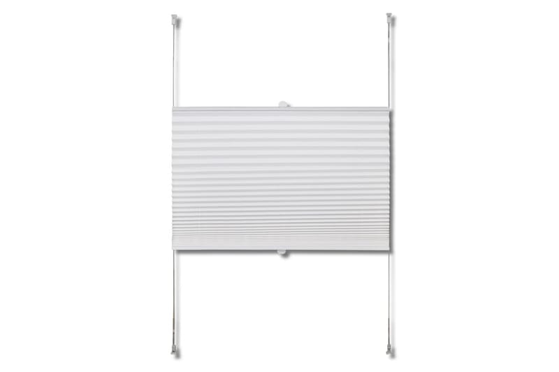 Plisse Kaihdin 80x125cm Valkoinen Laskosverhot - Valkoinen - Kodintekstiilit & matot - Verhot