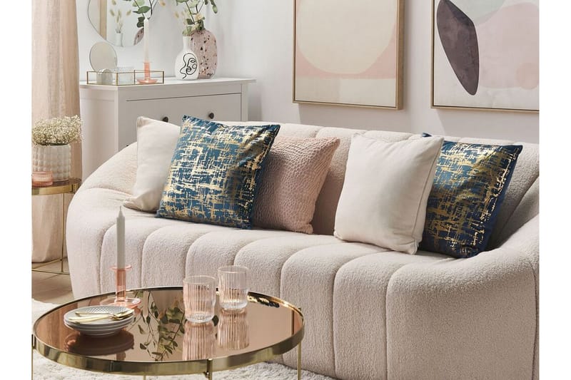 Beneton Ulkotyyny 45x45 cm - Sininen/Kulta - Kodintekstiilit & matot - Tyyny & torkkupeitto - Ulkotyyny