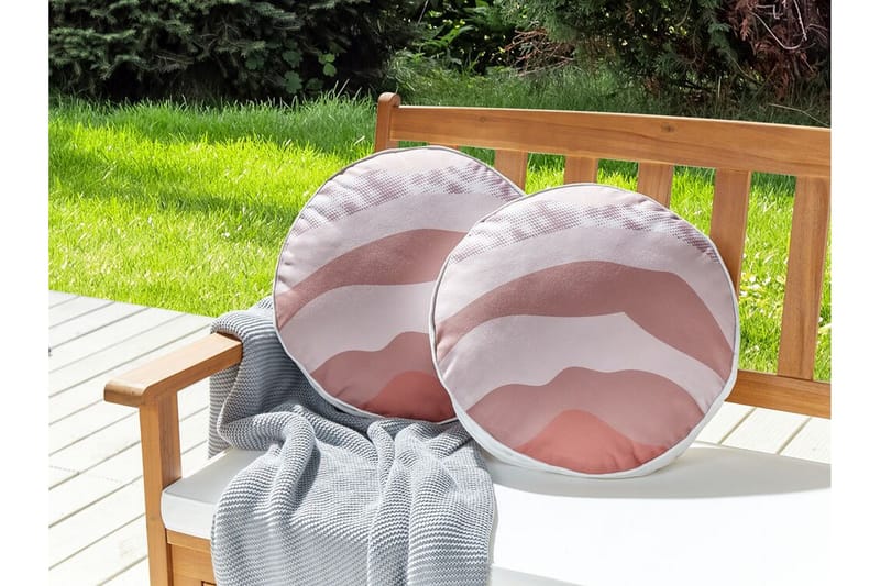 Busto Ulkotyyny 40 cm Pyöreä Pyöreä - Vaaleanpunainen - Kodintekstiilit & matot - Tyyny & torkkupeitto - Ulkotyyny