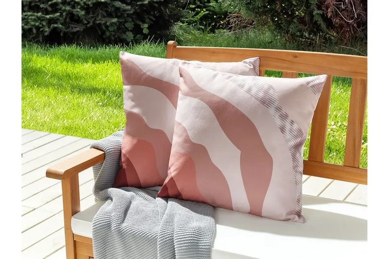 Busto Ulkotyyny 45x45 cm - Vaaleanpunainen - Kodintekstiilit & matot - Tyyny & torkkupeitto - Ulkotyyny