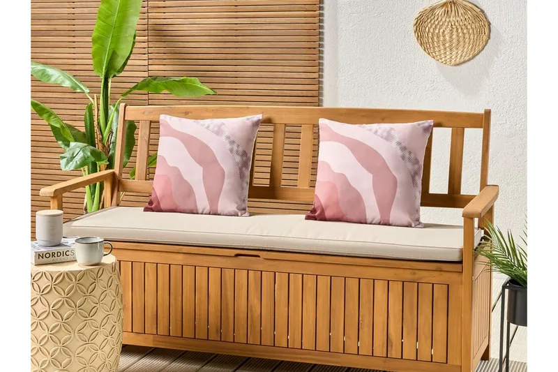 Busto Ulkotyyny 45x45 cm - Vaaleanpunainen - Kodintekstiilit & matot - Tyyny & torkkupeitto - Ulkotyyny