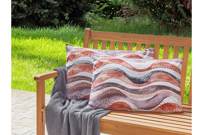 Cannole Ulkotyyny 42x60 cm - Ruskea/Valkoinen/Musta - Kodintekstiilit & matot - Tyyny & torkkupeitto - Ulkotyyny