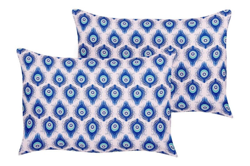 Didsbury Ulkotyyny 42x60 cm - Sininen/Vaaleanpunainen - Kodintekstiilit & matot - Tyyny & torkkupeitto - Ulkotyyny